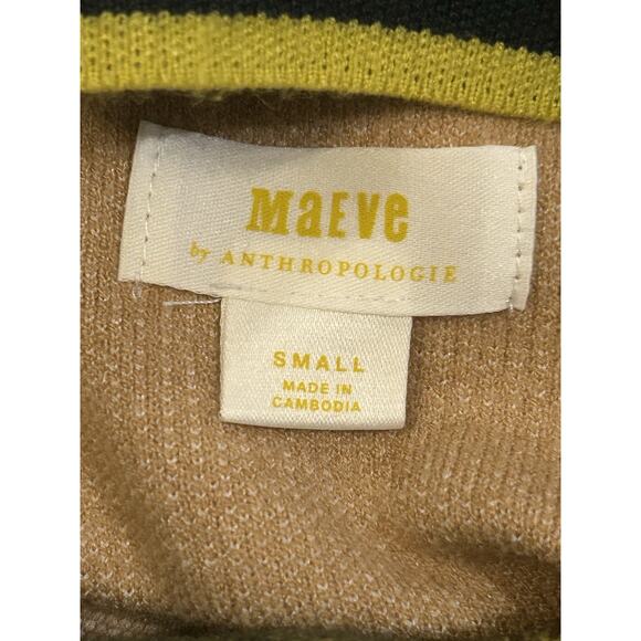 Maeve by Anthropologie Colorblock Mock Neck Women's size S - Picture 3 of 3